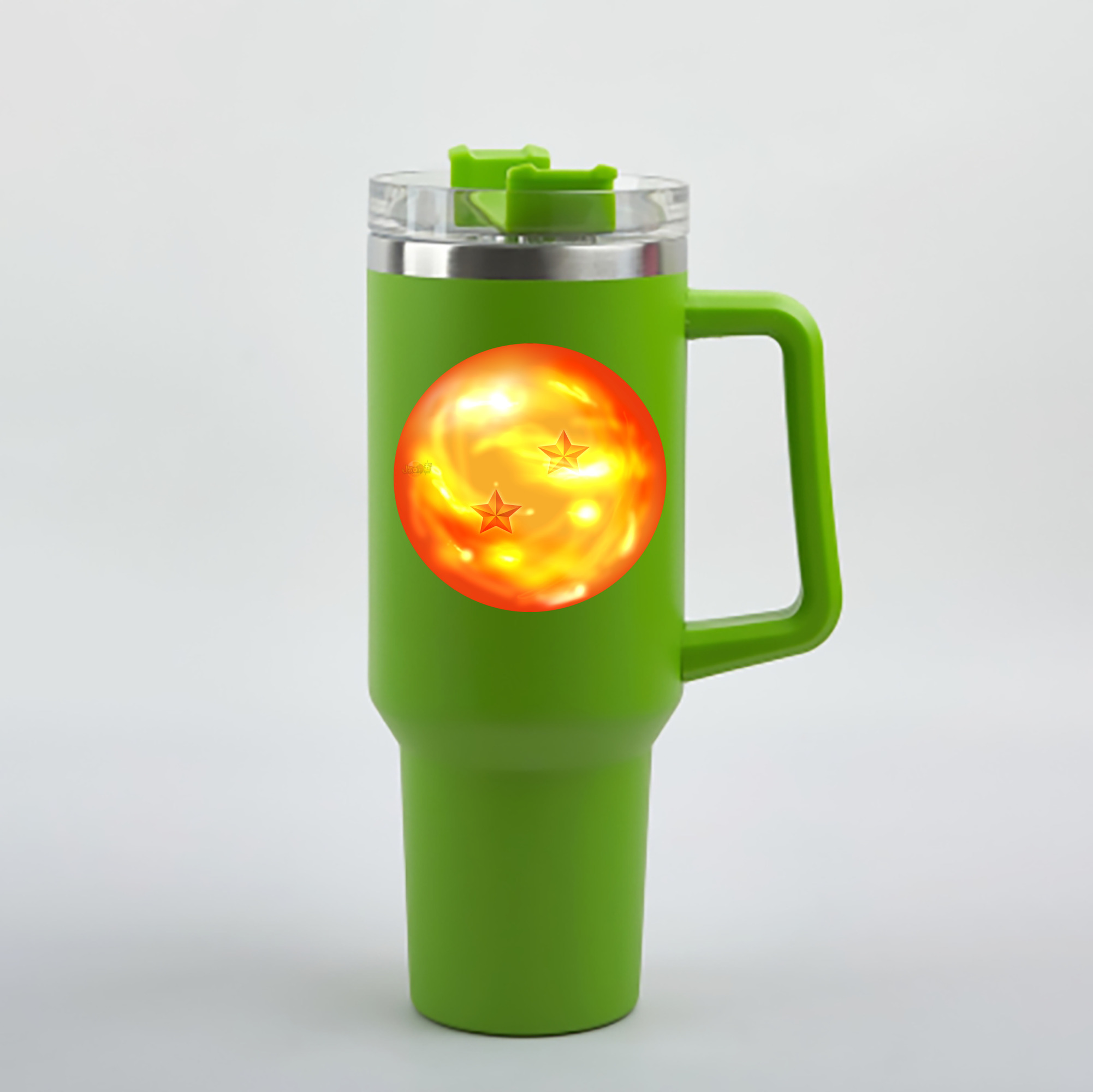 （画像用） ドラゴンボール DRAGON BALL 1200mL車用タンブラー - クリスタルステッカー（プラスチックストロー付き）